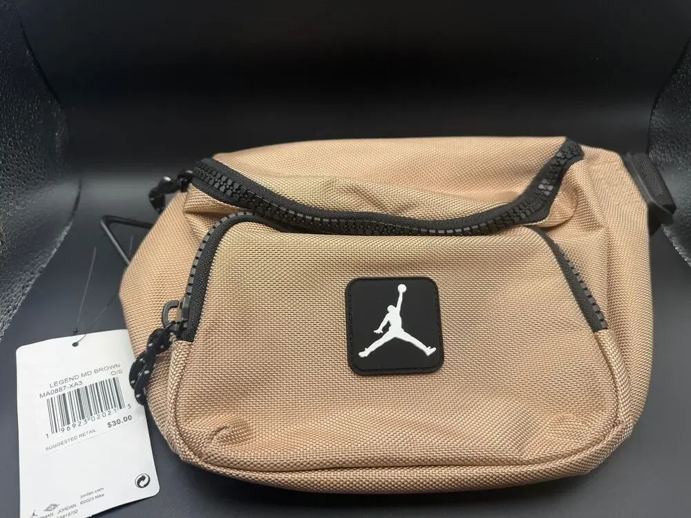 NWT Jordan Legend MD Brown Waist Pack Fanny Pack Crossbody Bag MA0887-XA3